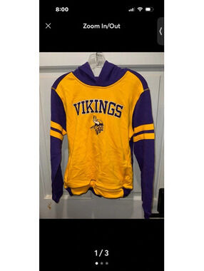 NFL Minnesota Vikings hoodie size large youth